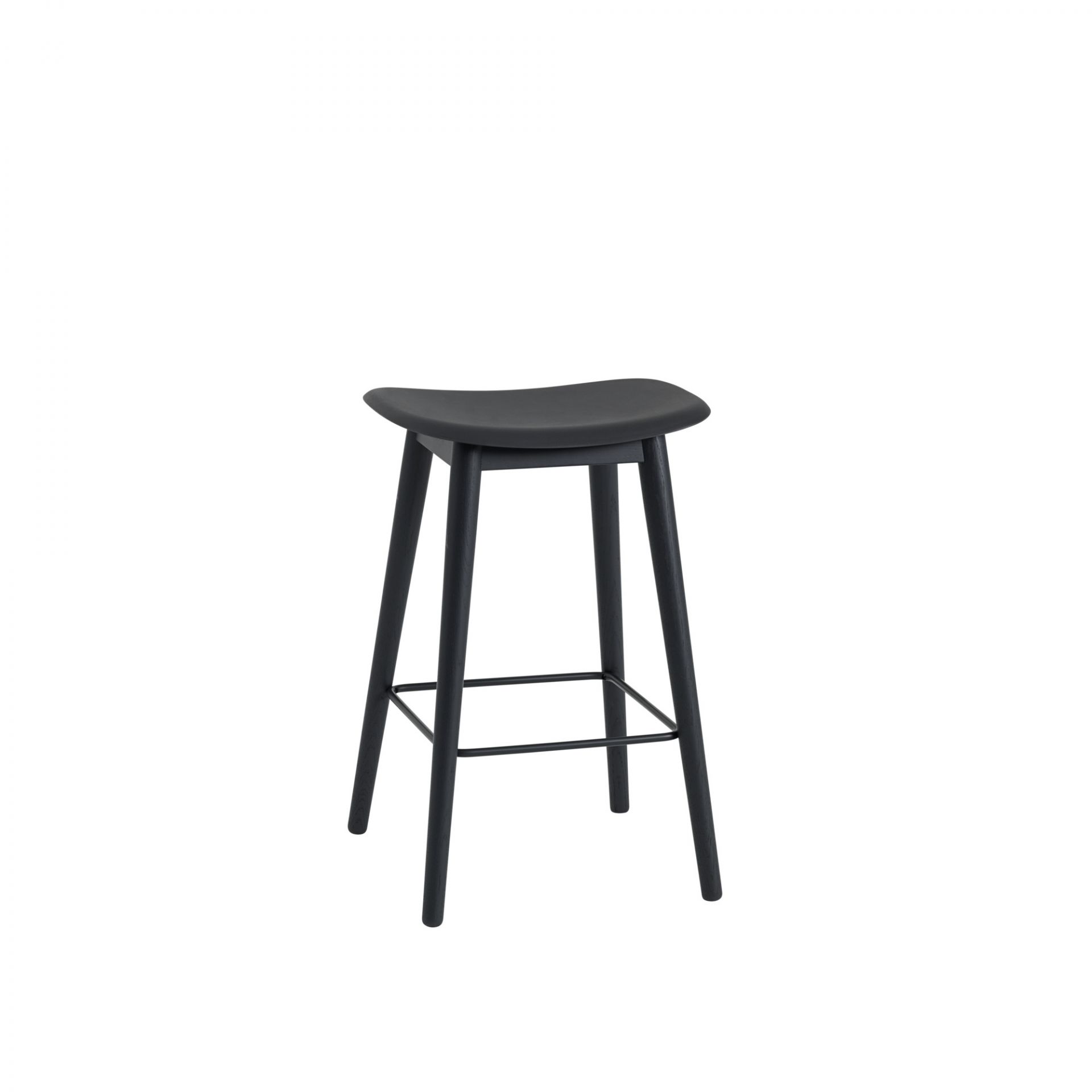 Fiber Bar Stool 65 cm wood Muuto